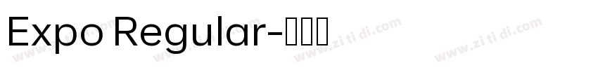 Expo Regular字体转换
